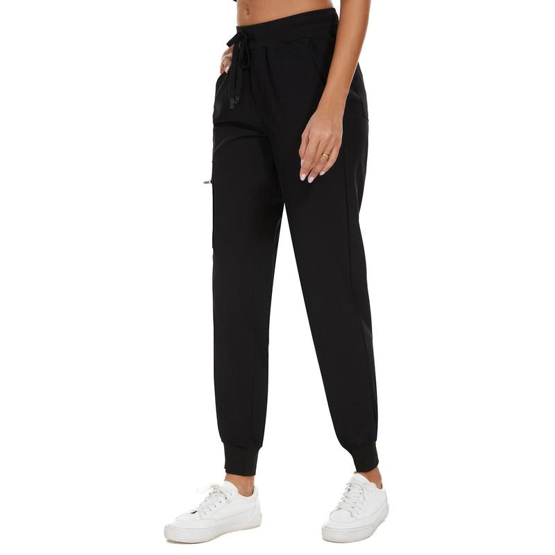 CozyFit Womens Scrub Pants - Soft Stretch Yoga Style with 5 Pockets, Slim Fit Jogger Scrubs Pants for Women